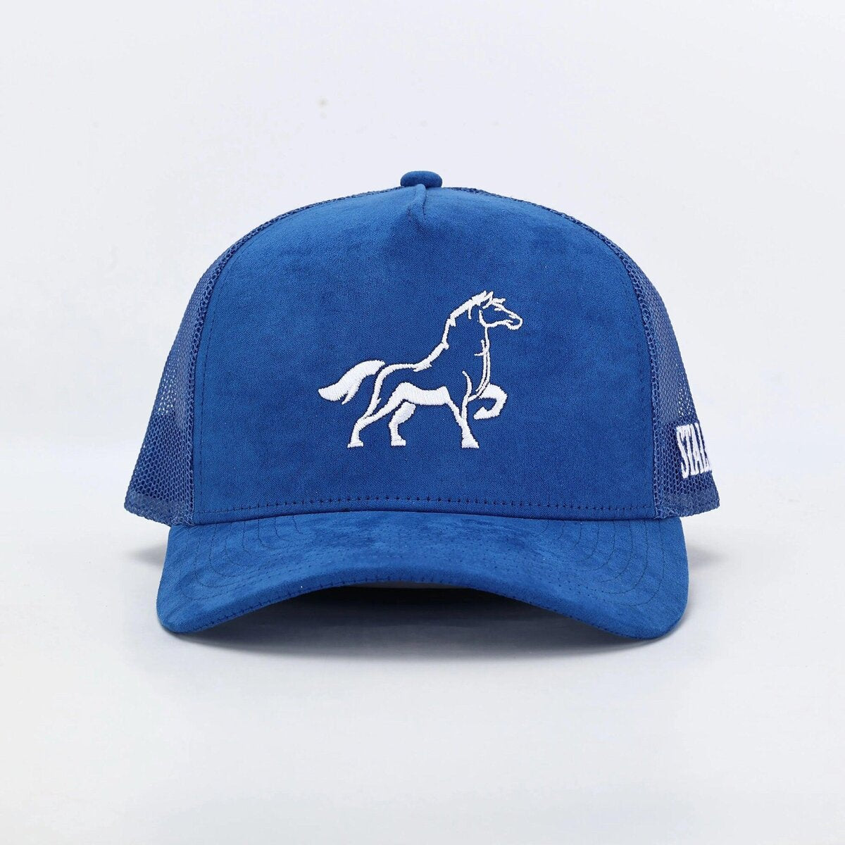Stally Royal Blue OG Hat Side Profile with Mesh Back