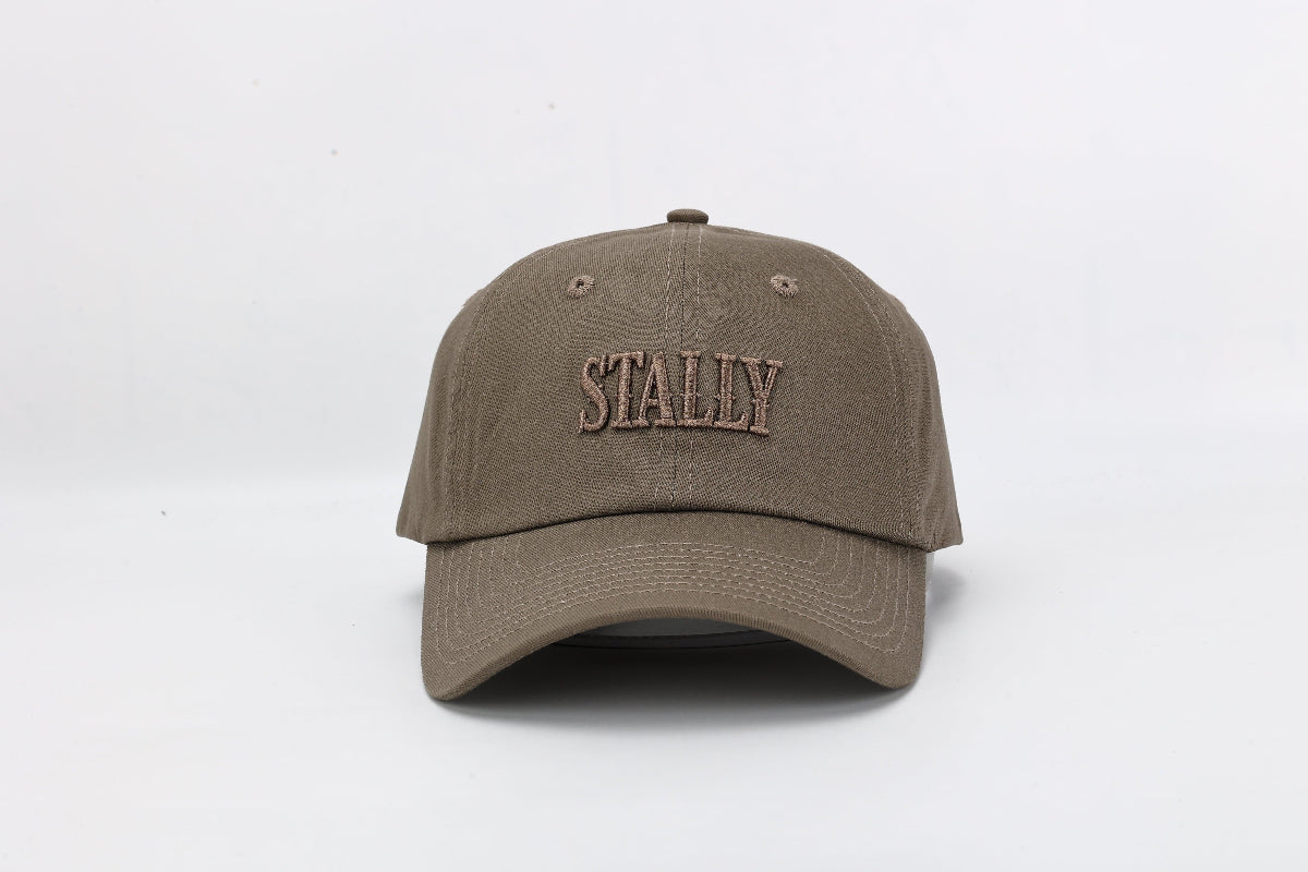 Stally Khaki Heritage Western Dad Cap Side Profile View