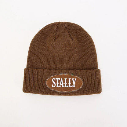 Stally Brand Brown Signature Beanie Front View