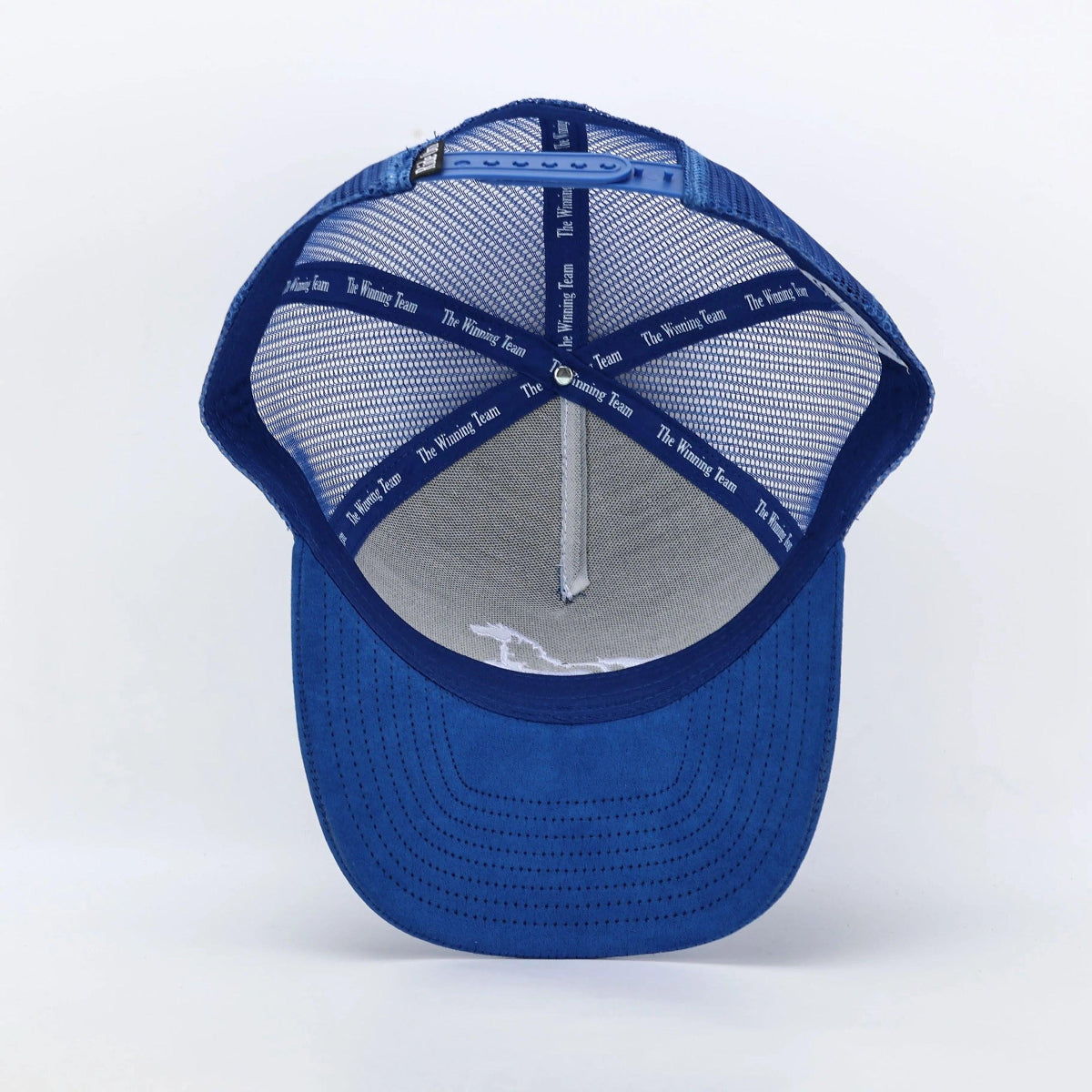 Stally Royal Blue Western Hat Logo Embroidery Detail