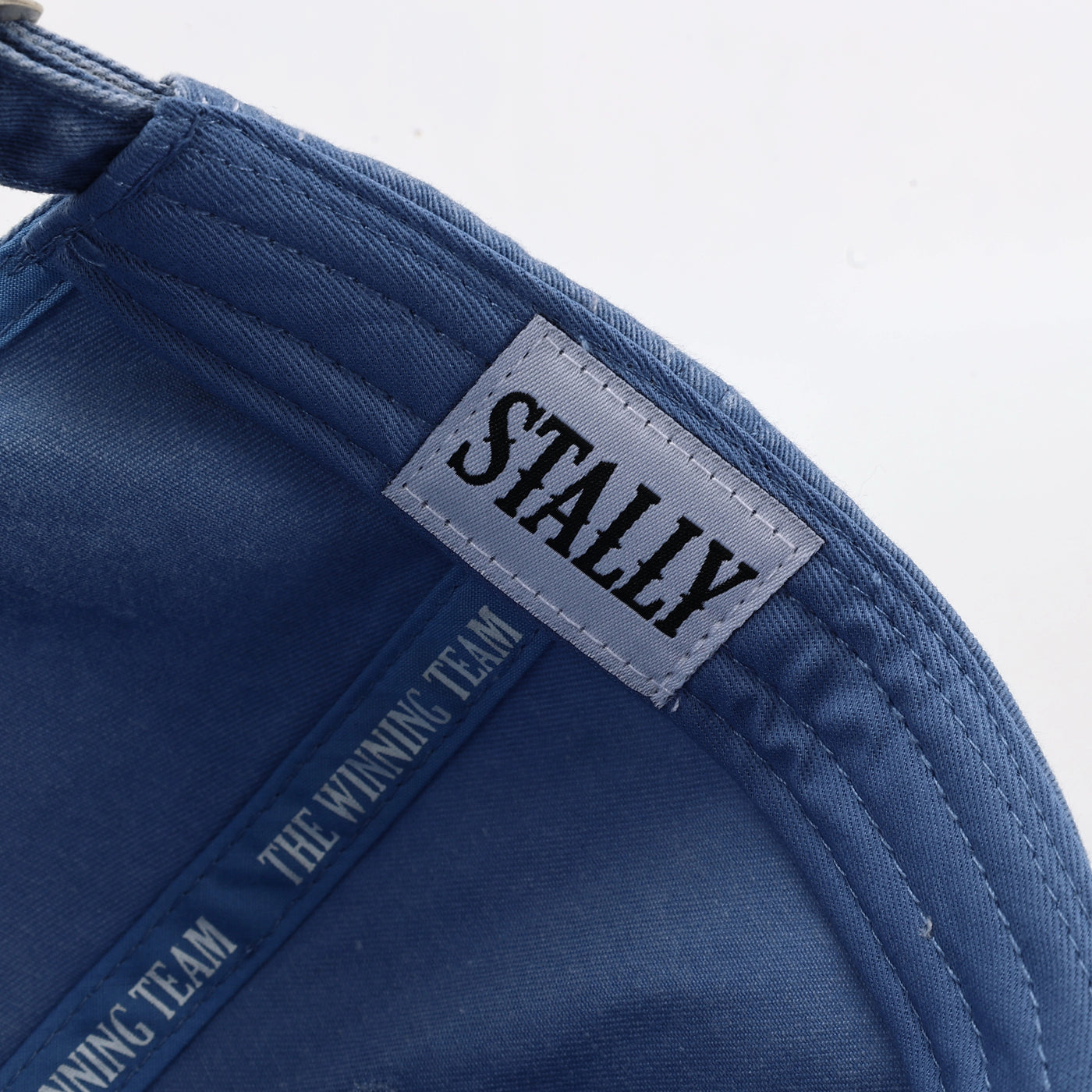 Stally Brand Blue Denim Dad Hat Top Down View