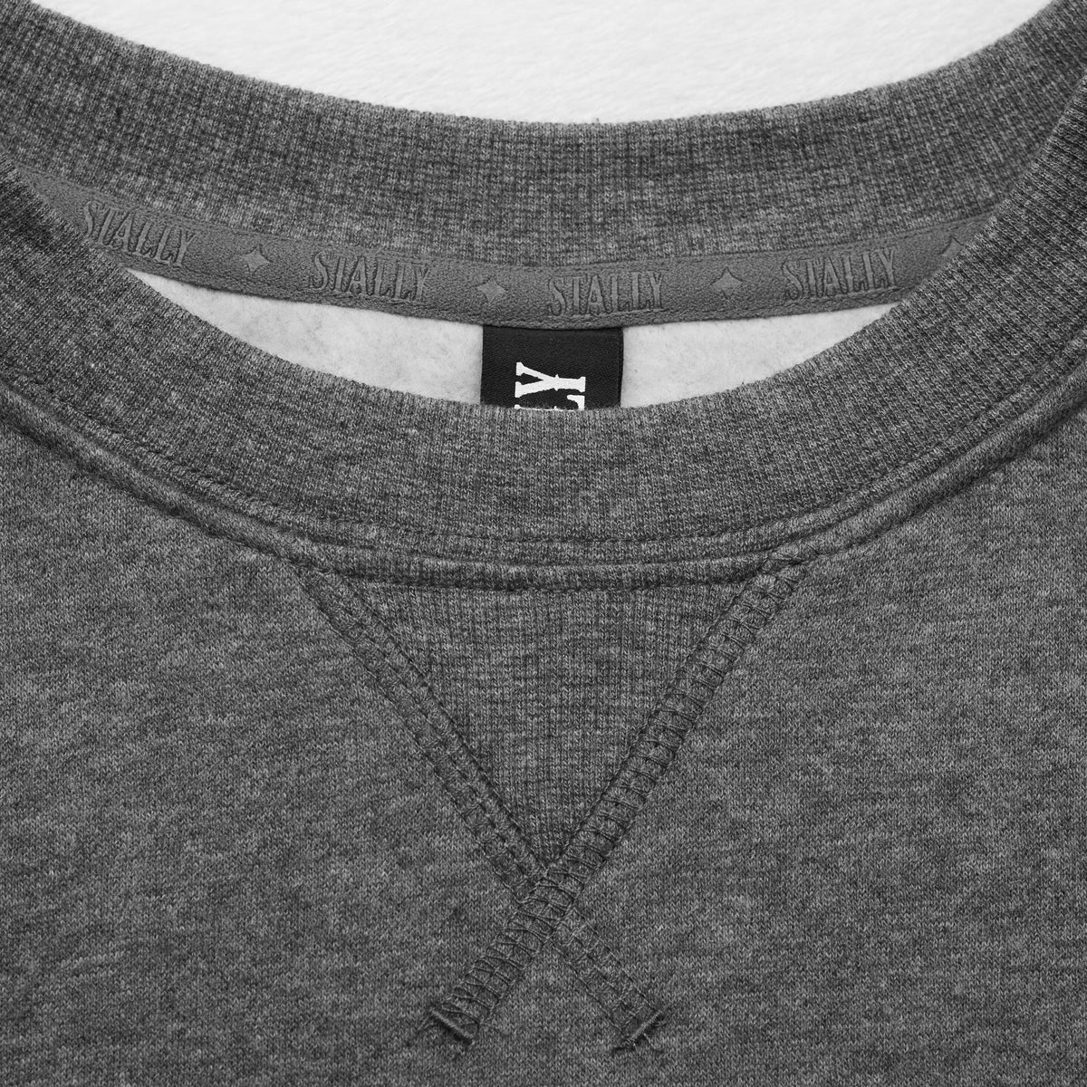 STALLY Range Womens Boxy Crew in Iron