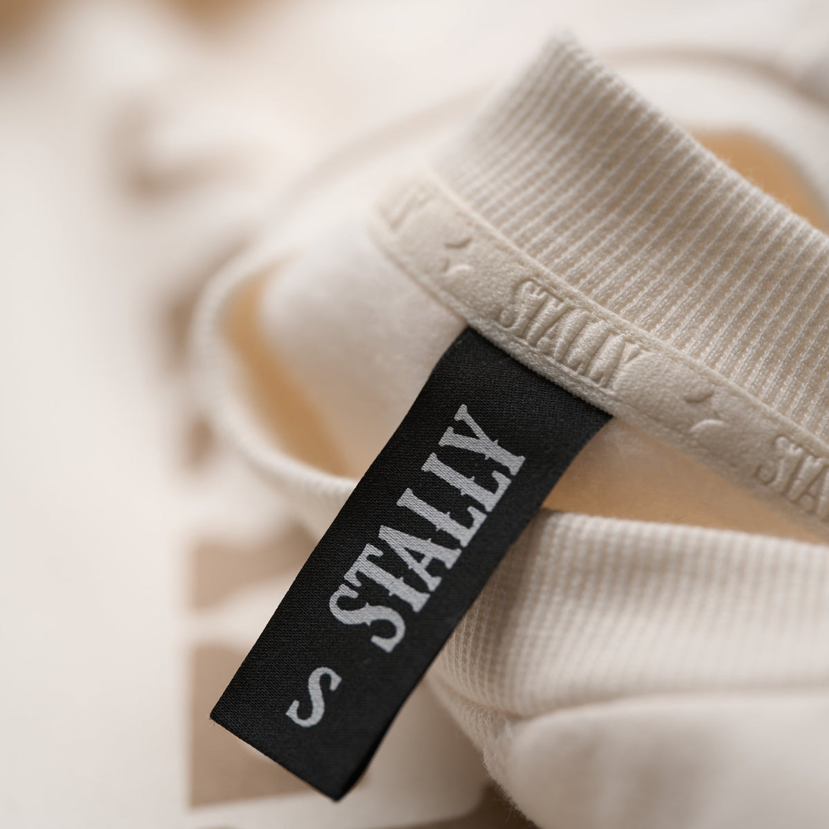 STALLY Range Womens Boxy Crew in Chalk White