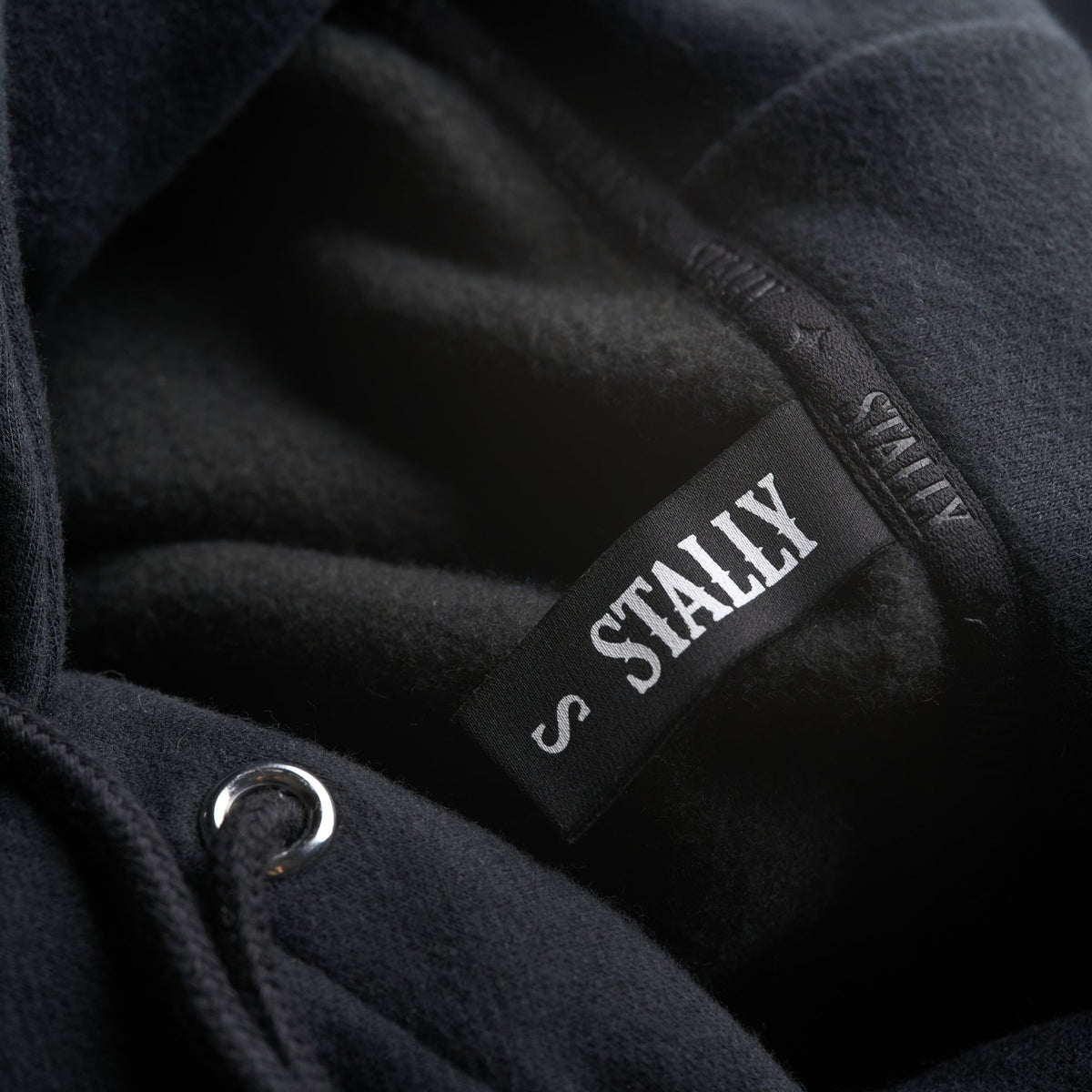 STALLY Draft Hoodie in Coal Black