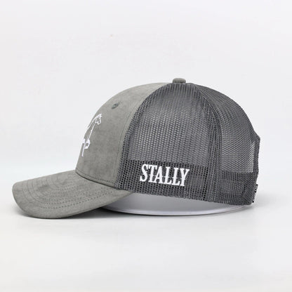 Stally Brand Suede Trucker Mesh Back Breathable Design