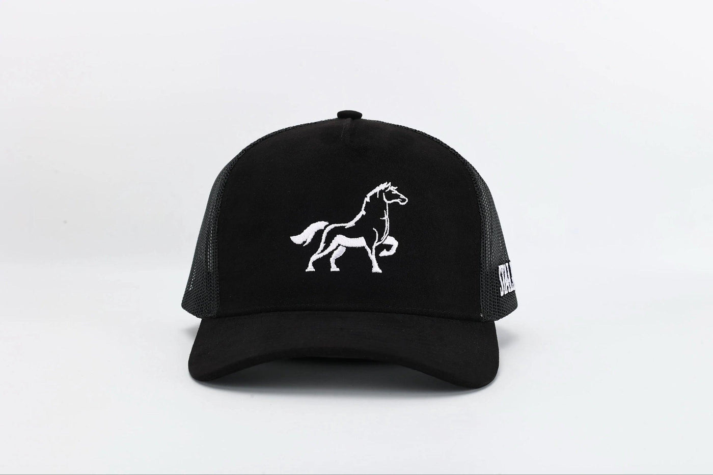 OG Stally Western Hat Front View Suede Crown Detail