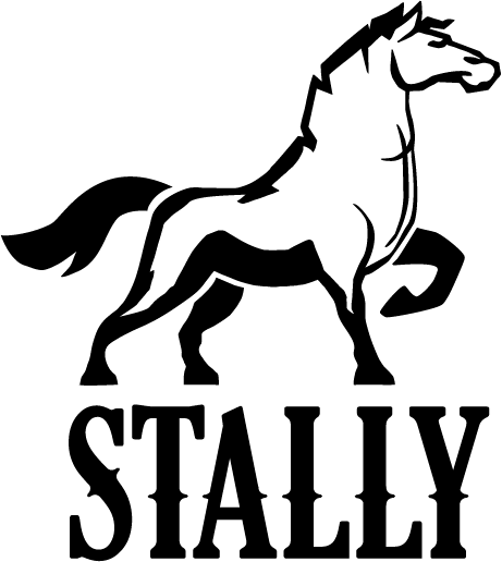 STALLY horse and wordmark